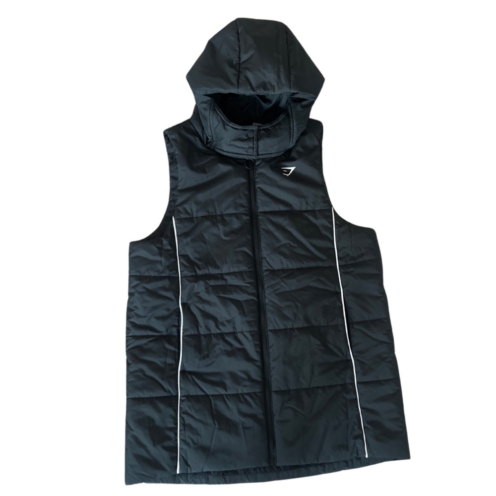 Men’s Gym Shark Black Puffer Vest
